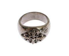 Nialaya Silver 925 Sterling Authentic  Crest Ring -   -  Nialaya.