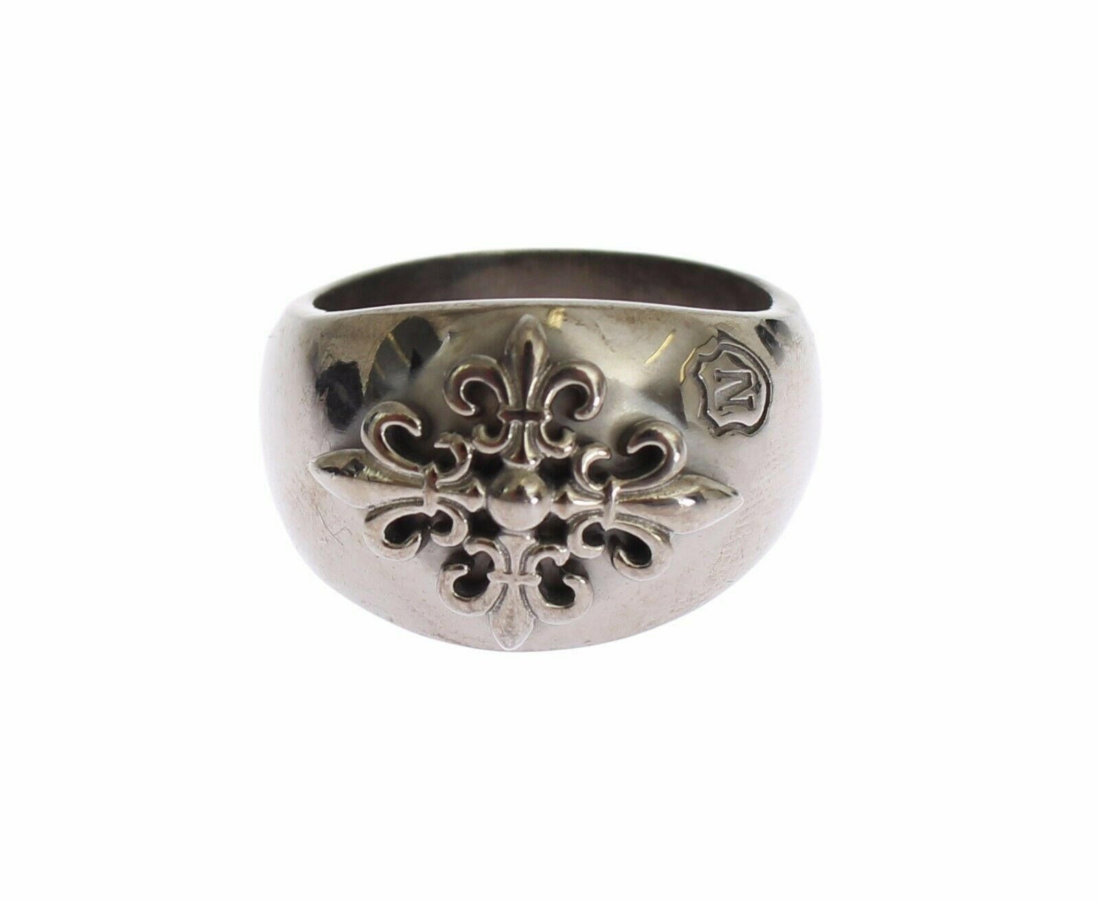 Nialaya Silver 925 Sterling Authentic  Crest Ring -   -  Nialaya.