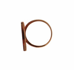 Nialaya Pink Gold 925 Silver Womens Clear CZ Ring -   -  Nialaya.