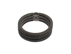 Nialaya Black CZ 925 Sterling Silver Womens -   -  Nialaya.