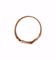 Nialaya Pink Gold 925 Silver Womens Clear Ring -   -  Nialaya.