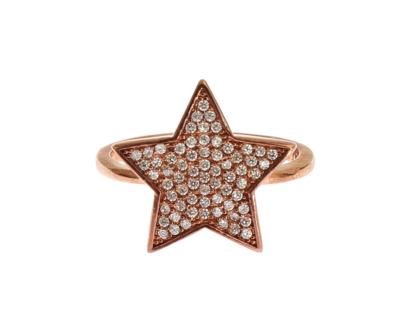 Nialaya Womens Clear CZ Star 925 Silver Ring -   -  Nialaya.