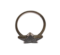 Nialaya Black CZ Star 925 Silver Womens Ring -   -  Nialaya.