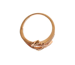 Nialaya Womens Clear CZ Gold 925 Silver Ring -   -  Nialaya.