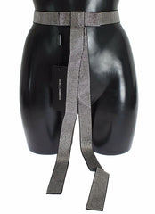 Dolce & Gabbana Black Silk Clear Crystal Bow Waist Belt -   -  Dolce & Gabbana.