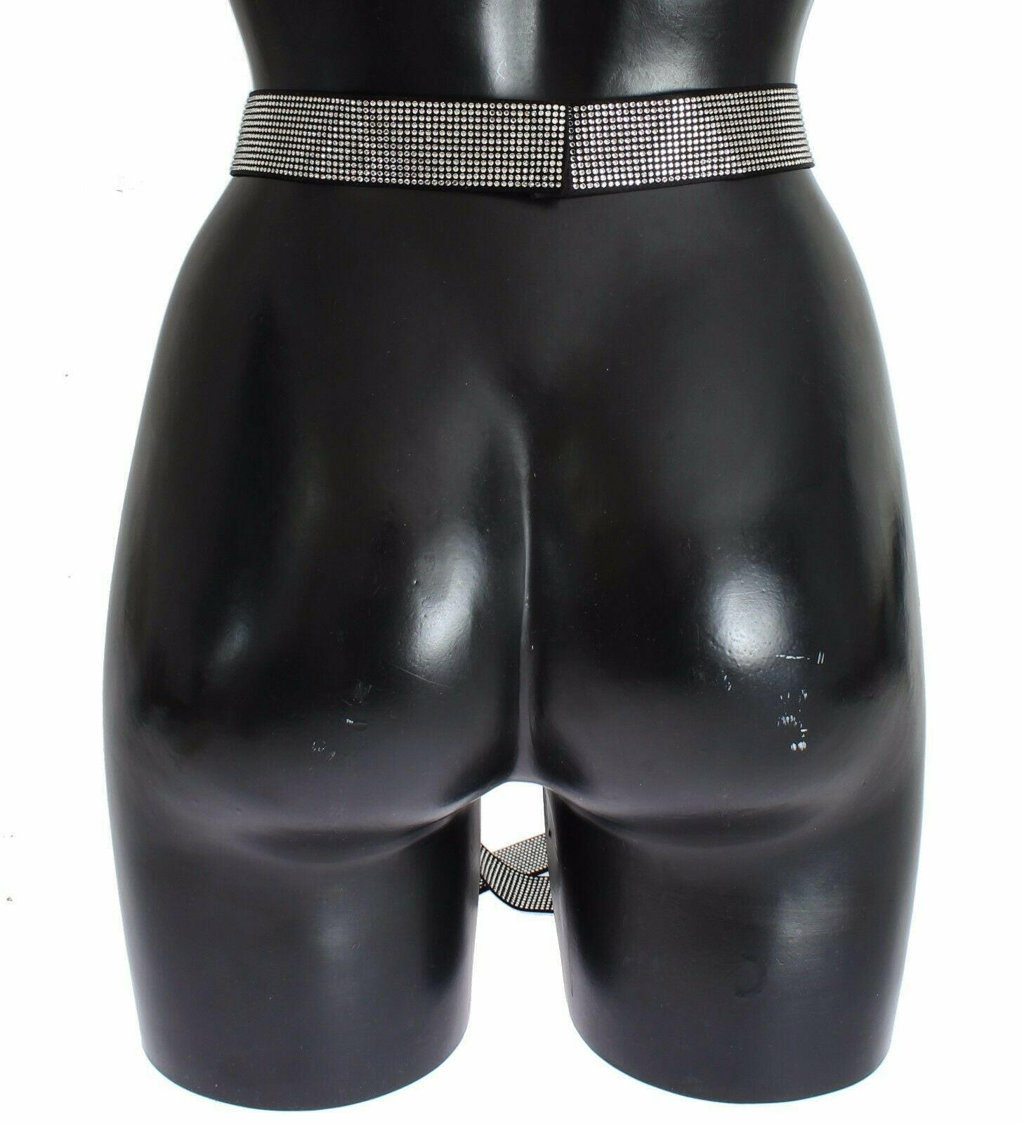 Dolce & Gabbana Black Silk Clear Crystal Bow Waist Belt -   -  Dolce & Gabbana. Dolce & Gabbana Black Silk Clear Crystal Bow Waist Belt -   -  Dolce & Gabbana.