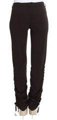 Ermanno Scervino Brown Stretch Casual Trousers Pants -   -  Ermanno Scervino.