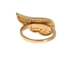 Nialaya Womens Clear CZ Gold 925 Silver Authentic Ring -   -  Nialaya.