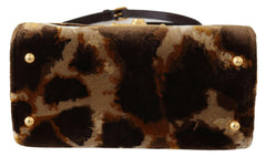 Dolce & Gabbana Brown Giraffe Crossbody Purse Borse WELCOME Purse -   -  Dolce & Gabbana.