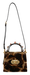 Dolce & Gabbana Brown Giraffe Crossbody Purse Borse WELCOME Purse -   -  Dolce & Gabbana.