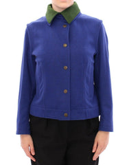 Andrea Incontri Habsburg Blue Green Wool Jacket Coat -   -  Andrea Incontri.
