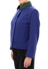 Andrea Incontri Habsburg Blue Green Wool Jacket Coat -   -  Andrea Incontri.