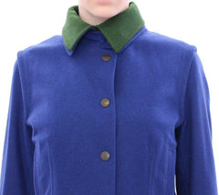 Andrea Incontri Habsburg Blue Green Wool Jacket Coat -   -  Andrea Incontri.