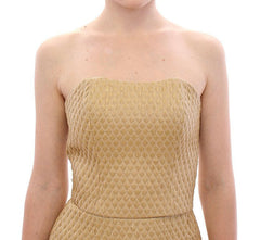 Andrea Incontri Beige Silk Cami Tank Top - - Andrea Incontri.