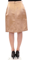 Andrea Incontri Brown Silk Solid Mini Pleated Skirt -   -  Andrea Incontri.