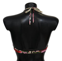 Dolce & Gabbana Multicolor Floral Swimsuit Beachwear Bikini Tops -   -  Dolce & Gabbana.