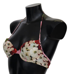 Dolce & Gabbana Multicolor Floral Swimsuit Beachwear Bikini Tops -   -  Dolce & Gabbana.