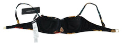 Dolce & Gabbana Black Seashells Print Women Swimwear Bikini Tops - - Dolce & Gabbana.