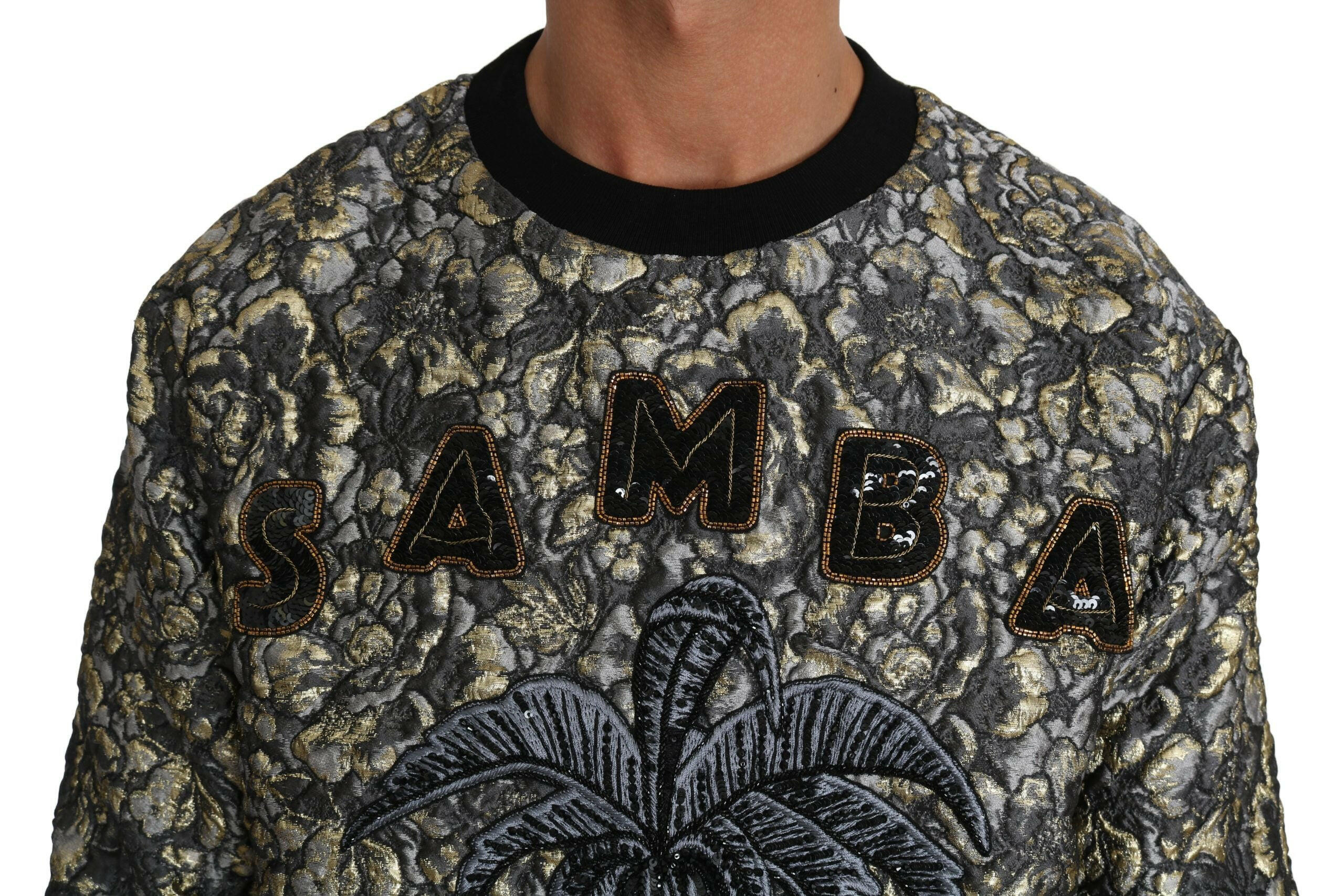 Dolce & Gabbana Multicolor SAMBA Jacquard Palmtree Pullover Sweater -   -  Dolce & Gabbana. Dolce & Gabbana Multicolor SAMBA Jacquard Palmtree Pullover Sweater -   -  Dolce & Gabbana.