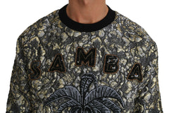 Dolce & Gabbana Multicolor SAMBA Jacquard Palmtree Pullover Sweater -   -  Dolce & Gabbana.