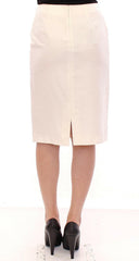 Andrea Incontri White Cotton Floral Embroidery Skirt -   -  Andrea Incontri.