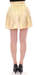 Andrea Incontri Beige Floral Embroidery Mini Skirt -   -  Andrea Incontri.