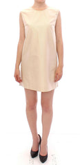 Andrea Incontri Beige Sleeveless Shift Mini Dress -   -  Andrea Incontri.