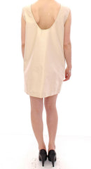Andrea Incontri Beige Sleeveless Shift Mini Dress -   -  Andrea Incontri.