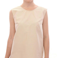 Andrea Incontri Beige Sleeveless Shift Mini Dress -   -  Andrea Incontri.