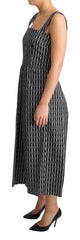 Dolce & Gabbana Black White Pattern Cotton A-Line Dress -   -  Dolce & Gabbana.