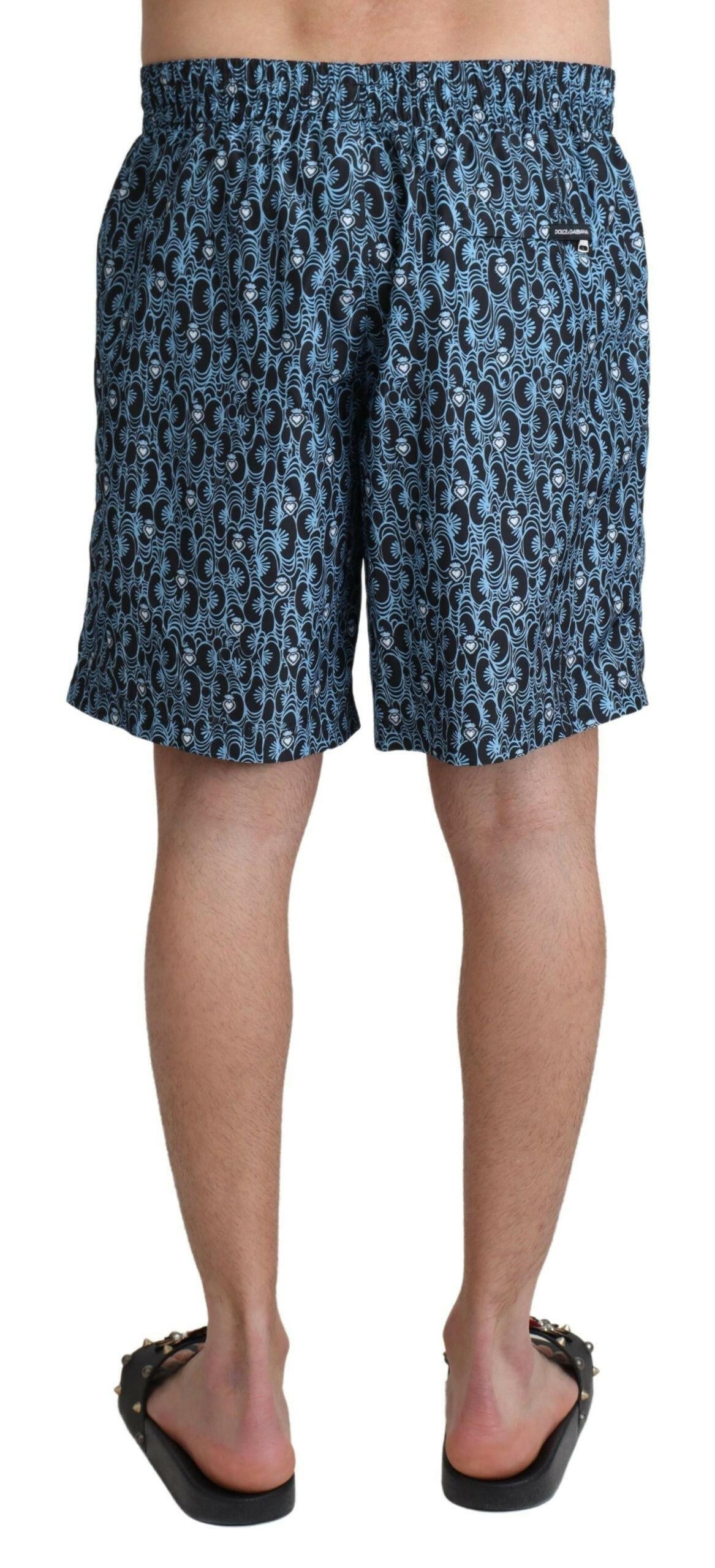 Dolce & Gabbana Blue Patterned Print Beachwear Shorts Swimwear -   -  Dolce & Gabbana. Dolce & Gabbana Blue Patterned Print Beachwear Shorts Swimwear -   -  Dolce & Gabbana.