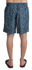 Dolce & Gabbana Blue Patterned Print Beachwear Shorts Swimwear -   -  Dolce & Gabbana.