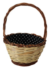 Dolce & Gabbana Beige Wood Wicker Rattan Basket Tote Bag -  Luxury Shopper Bag for Women -  Dolce & Gabbana.