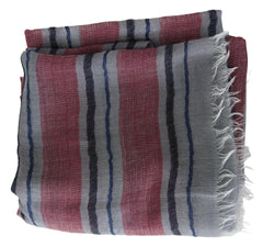 Missoni Multicolor Striped Wool Blend Unisex Neck Wrap Scarf -   -  Missoni.