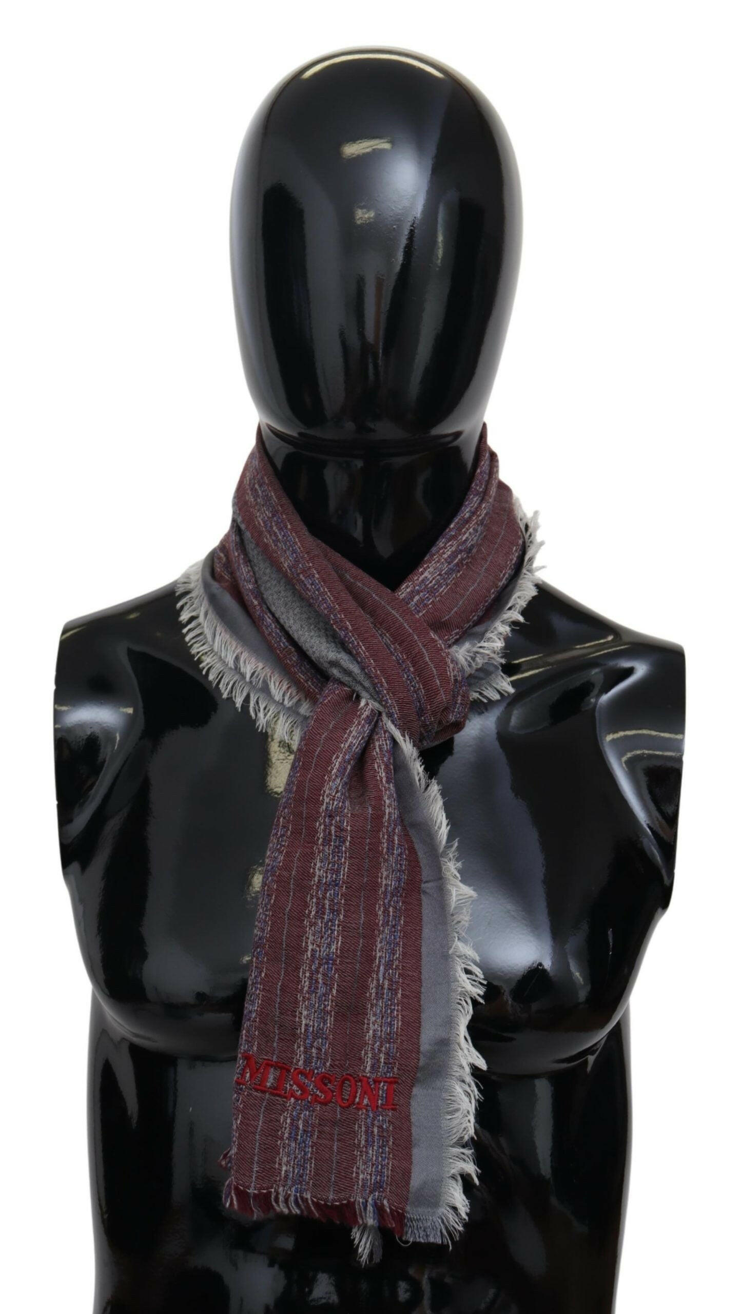 Missoni Multicolor Wool Striped Unisex Neck Wrap Shawl Scarf - - Missoni.