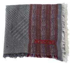 Missoni Multicolor Wool Striped Unisex Neck Wrap Shawl Scarf - - Missoni.