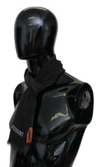 Missoni Black Wool Unisex Neck Wrap Shawl Fringes Logo Scarf -   -  Missoni.