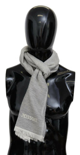 Missoni Beige 100% Wool Unisex Neck Wrap Scarf -   -  Missoni.