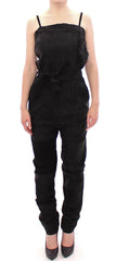 La Maison du Couturier Black Leather Jumpsuit -   -  La Maison du Couturier.