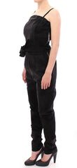 La Maison du Couturier Black Leather Jumpsuit -   -  La Maison du Couturier.