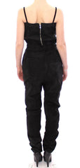 La Maison du Couturier Black Leather Jumpsuit -   -  La Maison du Couturier.