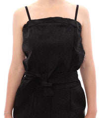 La Maison du Couturier Black Leather Jumpsuit -   -  La Maison du Couturier.