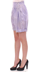 Licia Florio Purple Above-Knee Wrap Shorts -   -  Licia Florio.