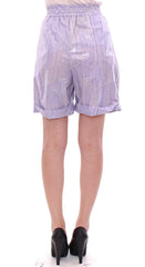 Licia Florio Purple Above-Knee Wrap Shorts -   -  Licia Florio.