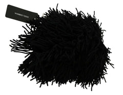 Dolce & Gabbana Black White Knitted Cashmere Animal Design Hat -   -  Dolce & Gabbana.