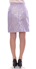 Licia Florio Purple Viscose Above-Knee Wrap Skirt -   -  Licia Florio.
