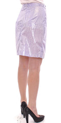 Licia Florio Purple Viscose Above-Knee Wrap Skirt -   -  Licia Florio.