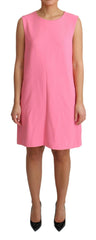 Dolce & Gabbana Pink Shift Sleeveless Knee Length Dress -   -  Dolce & Gabbana.