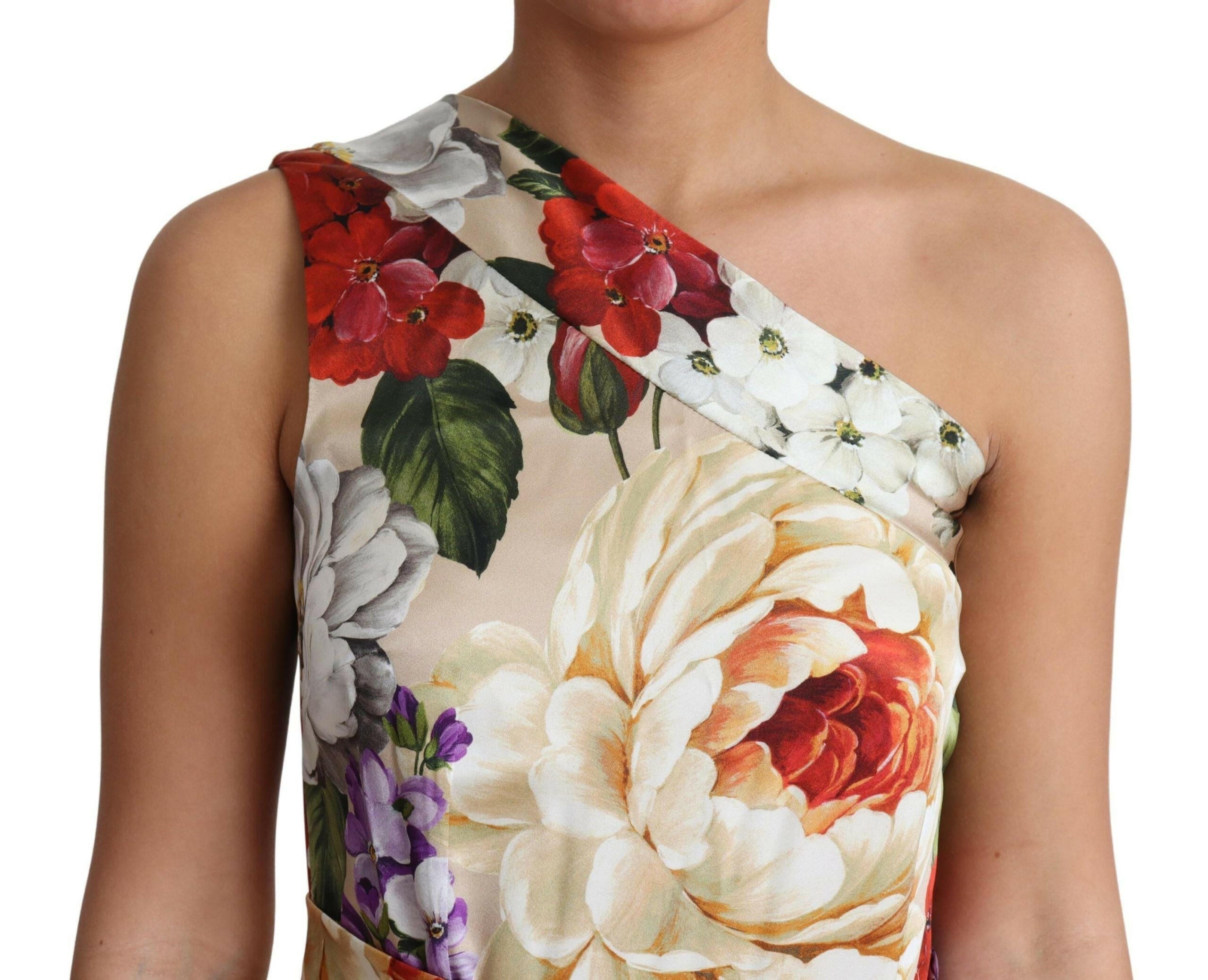 Dolce & Gabbana Print Silk Stretch One Shoulder Dress Floral -   -  Dolce & Gabbana. Dolce & Gabbana Print Silk Stretch One Shoulder Dress Floral -   -  Dolce & Gabbana.