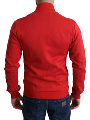 Dolce & Gabbana Red DG Motor Club Zippered Cardigan Sweater -   -  Dolce & Gabbana.
